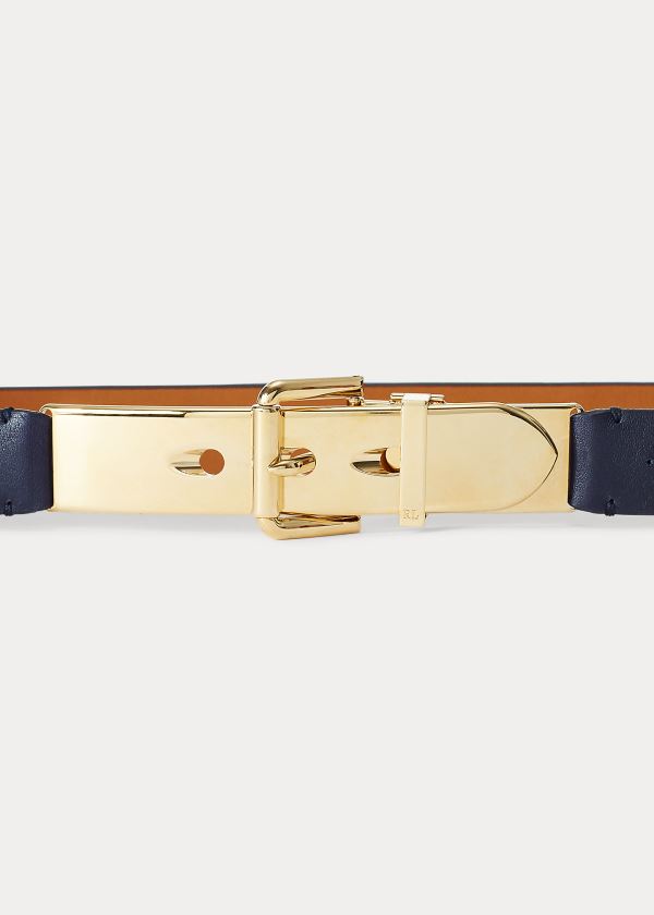 Women's Ralph Lauren Calfskin Letter-Opener Belt | 017986KNB